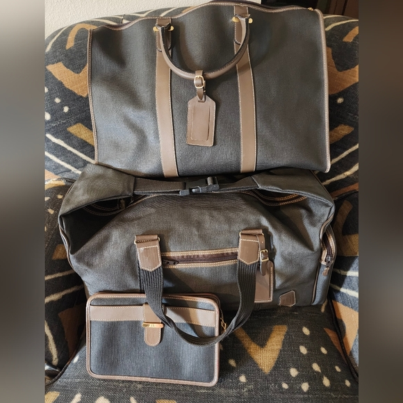 💥 Sale Dunhill Travel Carry All Holdall Duffel Travel Bags Mens Unisex Womens